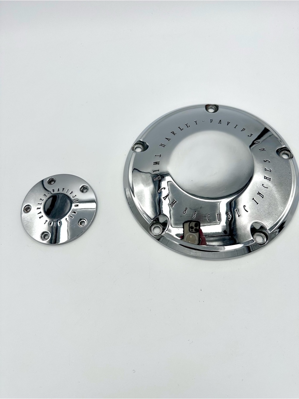 Harley Davidson Chrome Twin Cam Timer & Derby Covers